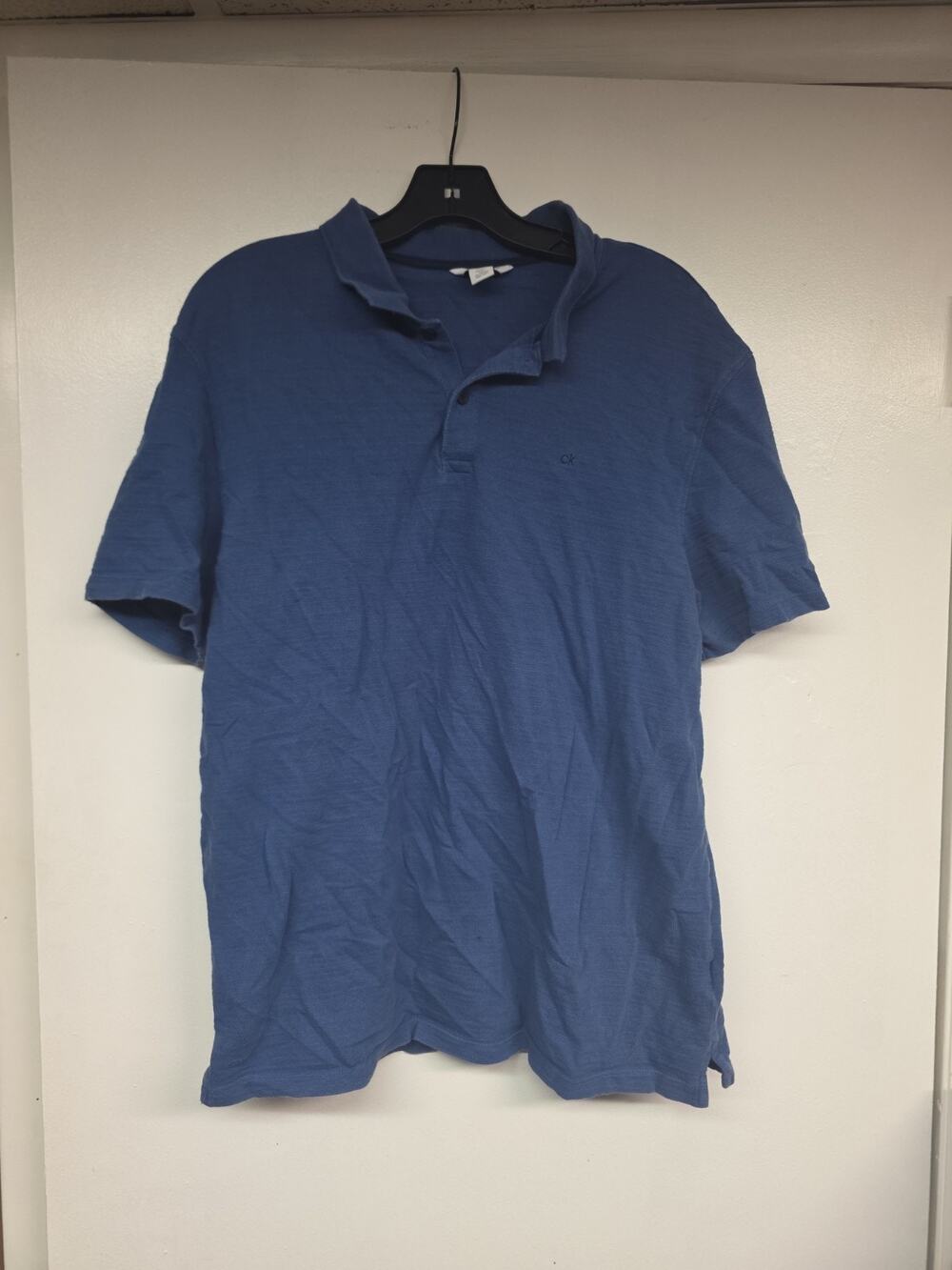 Calvin Klein CK Blue Polo Shirt Men’s Large